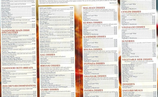 The Palace menu