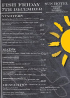 The Sun menu