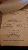 Wallis Co menu