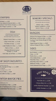 Deep Blue Fish Chips menu