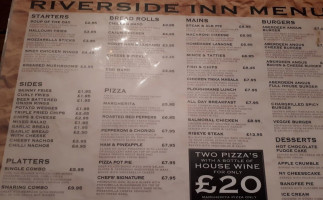 The Riverside Inn menu