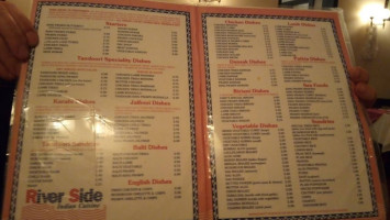 Riverside Indian Cuisine menu
