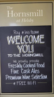 The Hornsmill menu