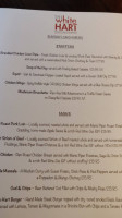 The White Hart menu