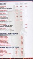 Kottage Kebabs menu