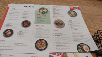 Wagamama East Midlands menu