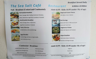 Sea Salt Cafe menu