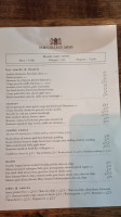 The College Arms menu