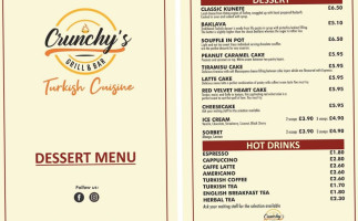 Crunchy's menu