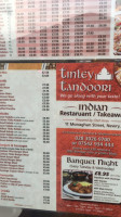 Tinley Tandoori menu