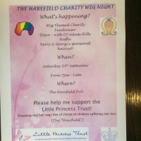 The Harefield menu