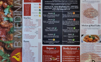 B Medina Asian Takeaway menu