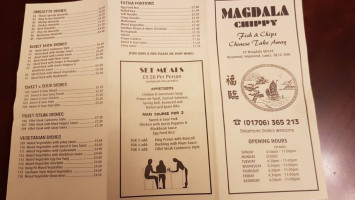 Magdala Chippy menu