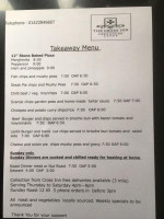 The Cross Inn menu