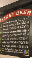 Just Beer Micropub food