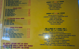 The Dolphin Fish And Chip Shop menu