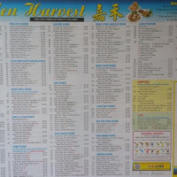 Golden Harvest menu