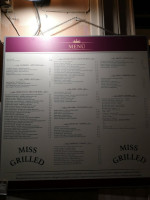 Miss Grilled menu