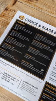 Chuck And Blade Burgers menu