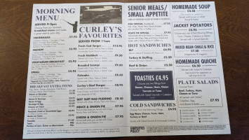 Curley's Dining Rooms menu