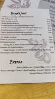 The Nutmeg Cafe menu