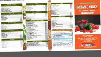 Indian Garden menu