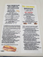 Oh Crumbs Sandwich menu