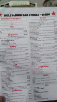 The Hollywood Diner menu