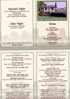 The Travellers Rest menu