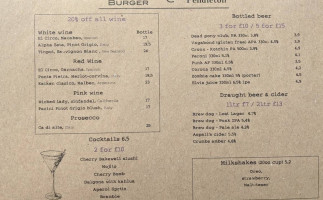 Dexter Burger The Pendleton menu