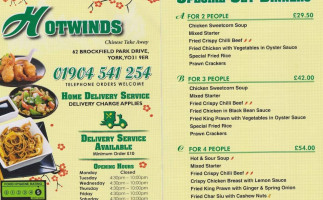 Hotwinds Chinese Takeaway food