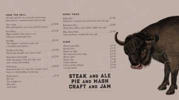 The Bull Rodington menu