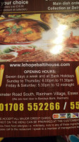 Le Hope Balti House food