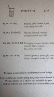 Nourish Of Teignmouth menu