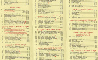 Melbourne Inn menu