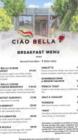 Ciao Bella menu