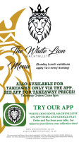 White Lion menu