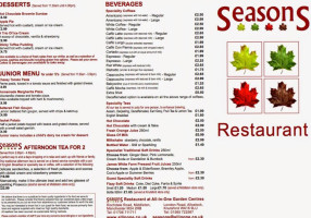 Seasons menu