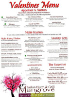 Mangrove Indian Bistro Grill menu