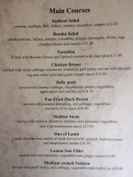 The Abbot's Table menu