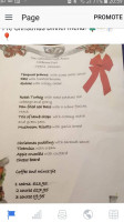 Gainsborough Arms menu