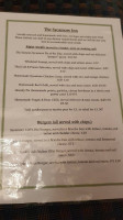 The Sycamore Inn menu