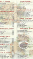 Modbury Chinese Takeaway menu