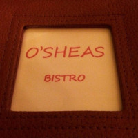 O'sheas Bistro menu