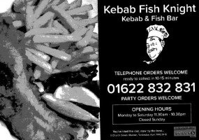Kebab Fish Knight menu