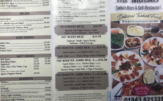 The Minster Meze Grill menu