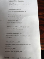 The Victoria Walshaw menu