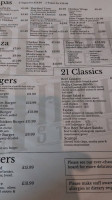 The 21 High Street menu