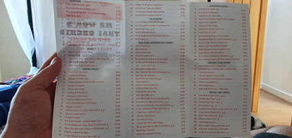 Mr Woks Thai Orchid menu