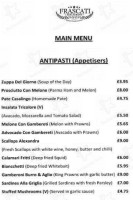 Frascati menu